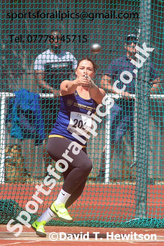 Senior Womens hammer, 2024 Northern Senior and Under-20s Track and Field Champs, Middlesbrough.  Photo: David T. Hewitson/Sports for All Pics